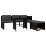 Gartenmöbel-Set 4-teilig aus braunem synthetischem Rattan von vidaXL, Gartensets - Ref: Foro24-44288, Preis: 277,01 €, Rabatt: %