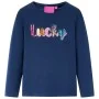 Marineblaues Langarm-T-Shirt für Kinder 128 von vidaXL, Kinder-T-Shirts - Ref: Foro24-14067, Preis: 8,77 €, Rabatt: %