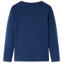 Marineblaues Langarm-T-Shirt für Kinder 128 von vidaXL, Kinder-T-Shirts - Ref: Foro24-14067, Preis: 8,87 €, Rabatt: %