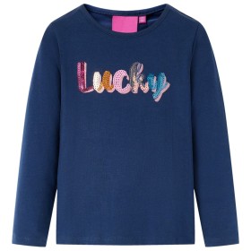 Camiseta infantil de manga larga azul marino 104 de vidaXL, Camisetas para niños - Ref: Foro24-14065, Precio: 8,87 €, Descuen...