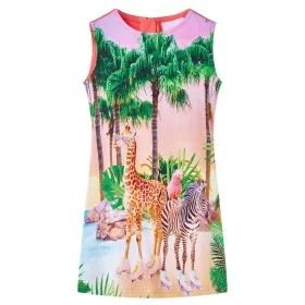Korallenfarbenes Kinderkleid 116 von vidaXL, Kinderkleider - Ref: Foro24-14597, Preis: 13,10 €, Rabatt: %