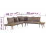 4-piece garden furniture set and solid acacia wood cushions by vidaXL, Garden sets - Ref: Foro24-44240, Price: 630,41 €, Disc...