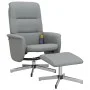 Relax-Massagesessel mit Fußstütze aus hellgrauem Stoff von vidaXL, Sessel - Ref: Foro24-356582, Preis: 150,78 €, Rabatt: %