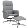 Relax-Massagesessel mit Fußstütze aus hellgrauem Stoff von vidaXL, Sessel - Ref: Foro24-356582, Preis: 174,06 €, Rabatt: %