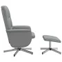 Relax-Massagesessel mit Fußstütze aus hellgrauem Stoff von vidaXL, Sessel - Ref: Foro24-356582, Preis: 150,78 €, Rabatt: %