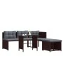 Gartenmöbel-Set 4-teilig aus braunem synthetischem Rattan von vidaXL, Gartensets - Ref: Foro24-44288, Preis: 274,63 €, Rabatt: %