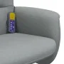 Relax-Massagesessel mit Fußstütze aus hellgrauem Stoff von vidaXL, Sessel - Ref: Foro24-356582, Preis: 150,78 €, Rabatt: %