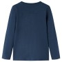 Children's long-sleeved navy blue mélange t-shirt 128 by vidaXL, Kids T-shirts - Ref: Foro24-12702, Price: 12,39 €, Discount: %