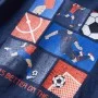 Children's long-sleeved navy blue mélange t-shirt 128 by vidaXL, Kids T-shirts - Ref: Foro24-12702, Price: 12,20 €, Discount: %