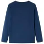 Marineblaues Langarm-T-Shirt für Kinder 128 von vidaXL, Kinder-T-Shirts - Ref: Foro24-12812, Preis: 12,49 €, Rabatt: %