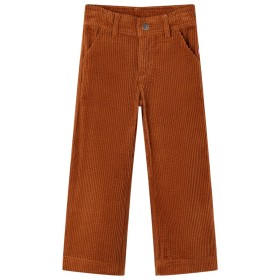 Pantalón infantil pana color coñac 128 de vidaXL, Pantalones de niños - Ref: Foro24-13932, Precio: 13,89 €, Descuento: %