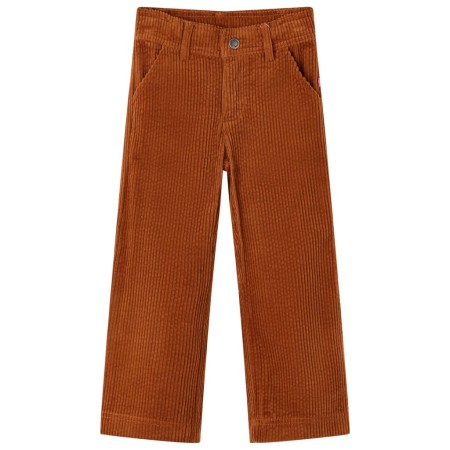 Pantalón infantil pana color coñac 128 de vidaXL, Pantalones de niños - Ref: Foro24-13932, Precio: 13,89 €, Descuento: %