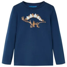 Marineblaues Langarm-T-Shirt für Kinder 92 von vidaXL, Kinder-T-Shirts - Ref: Foro24-12859, Preis: 8,30 €, Rabatt: %