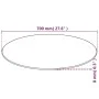 Round tempered glass table top 700 mm by vidaXL, Table tops - Ref: Foro24-244616, Price: 53,02 €, Discount: %
