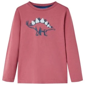 Kinder-Langarm-T-Shirt dunkelrot 128 von vidaXL, Kinder-T-Shirts - Ref: Foro24-12867, Preis: 8,30 €, Rabatt: %