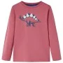 Dunkelrotes langärmeliges Kinder-T-Shirt 104 von vidaXL, Kinder-T-Shirts - Ref: Foro24-12865, Preis: 8,30 €, Rabatt: %