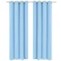Blackout curtains 2 pieces with metal eyelets 135x175cm turquoise by vidaXL, Curtains and curtains - Ref: Foro24-132207, Pric...