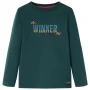Dunkelgrünes langärmeliges Kinder-T-Shirt 92 von vidaXL, Kinder-T-Shirts - Ref: Foro24-12899, Preis: 8,30 €, Rabatt: %