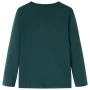 Dunkelgrünes langärmeliges Kinder-T-Shirt 92 von vidaXL, Kinder-T-Shirts - Ref: Foro24-12899, Preis: 8,30 €, Rabatt: %