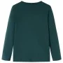 Dunkelgrünes langärmeliges Kinder-T-Shirt 140 von vidaXL, Kinder-T-Shirts - Ref: Foro24-12903, Preis: 8,30 €, Rabatt: %