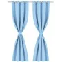 Blackout curtains 2 pieces with metal eyelets 135x175cm turquoise by vidaXL, Curtains and curtains - Ref: Foro24-132207, Pric...