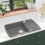 Kitchen sink with a gray granite bowl by vidaXL, Sinks - Ref: Foro24-142945, Price: 190,88 €, Discount: %
