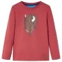 Langarm-T-Shirt für Kinder rot 104 von vidaXL, Kinder-T-Shirts - Ref: Foro24-13000, Preis: 8,30 €, Rabatt: %