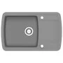Kitchen sink with a gray granite bowl by vidaXL, Sinks - Ref: Foro24-142945, Price: 190,88 €, Discount: %