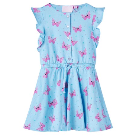 Ärmelloses Kinderkleid mit blauen Knöpfen 116 von vidaXL, Kinderkleider - Ref: Foro24-14679, Preis: 15,69 €, Rabatt: %