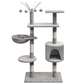 Katzenkratzbaum mit Sisalkratzbaum 125 cm grau von vidaXL, Katzenmöbel - Ref: Foro24-170480, Preis: 60,85 €, Rabatt: %