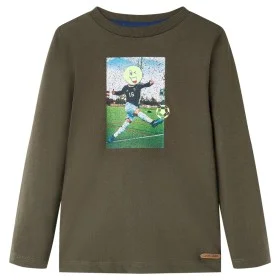 Children's t-shirt with long sleeves khaki 104 by vidaXL, Kids T-shirts - Ref: Foro24-12735, Price: 8,52 €, Discount: %