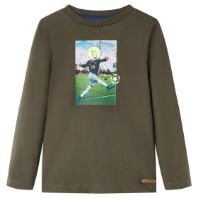 Kinder-T-Shirt mit langen Ärmeln Khaki 104 von vidaXL, Kinder-T-Shirts - Ref: Foro24-12735, Preis: 8,60 €, Rabatt: %