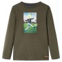 Kinder-T-Shirt mit langen Ärmeln Khaki 128 von vidaXL, Kinder-T-Shirts - Ref: Foro24-12737, Preis: 8,60 €, Rabatt: %