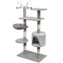 Katzenkratzbaum mit Sisalkratzbaum 125 cm grau von vidaXL, Katzenmöbel - Ref: Foro24-170480, Preis: 60,85 €, Rabatt: %