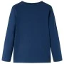 Marineblaues Langarm-T-Shirt für Kinder 128 von vidaXL, Kinder-T-Shirts - Ref: Foro24-13037, Preis: 8,30 €, Rabatt: %
