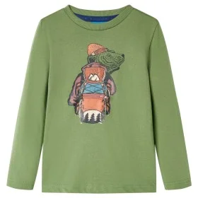 Children's long-sleeved t-shirt light khaki 116 by vidaXL, Kids T-shirts - Ref: Foro24-12761, Price: 8,52 €, Discount: %