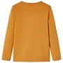 Camiseta infantil con manga larga ocre oscuro 140 de vidaXL, Camisetas para niños - Ref: Foro24-12948, Precio: 8,30 €, Descue...