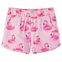 Pantalones cortos infantiles con cordón rosa claro 140 de vidaXL, Pantalones de niños - Ref: Foro24-14666, Precio: 11,46 €, D...