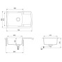 Küchenspüle mit einer grauen Granitschüssel von vidaXL, Sinkt - Ref: Foro24-142945, Preis: 203,09 €, Rabatt: %