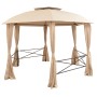 Carpa de jardín con cortinas hexagonal 360x265 cm de vidaXL, Carpas y cenadores - Ref: Foro24-43166, Precio: 377,05 €, Descue...
