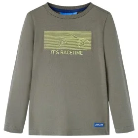 Camiseta infantil de manga larga caqui 116 de vidaXL, Camisetas para niños - Ref: Foro24-13111, Precio: 8,30 €, Descuento: %