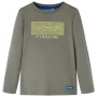 Khakifarbenes Langarm-T-Shirt für Kinder 116 von vidaXL, Kinder-T-Shirts - Ref: Foro24-13111, Preis: 8,39 €, Rabatt: %