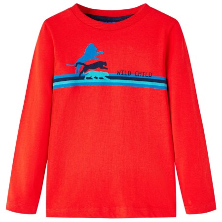 Camiseta infantil de manga larga rojo 104 de vidaXL, Camisetas para niños - Ref: Foro24-13295, Precio: 8,66 €, Descuento: %
