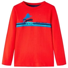 Children's long-sleeved t-shirt red 128 by vidaXL, Kids T-shirts - Ref: Foro24-13297, Price: 8,59 €, Discount: %