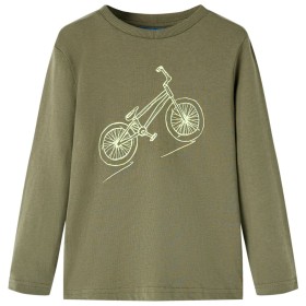 Camiseta infantil de manga larga caqui 104 de vidaXL, Camisetas para niños - Ref: Foro24-13435, Precio: 7,93 €, Descuento: %