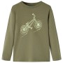 Khaki long-sleeved children's t-shirt 104 by vidaXL, Kids T-shirts - Ref: Foro24-13435, Price: 7,93 €, Discount: %