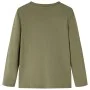 Khakifarbenes Langarm-T-Shirt für Kinder 104 von vidaXL, Kinder-T-Shirts - Ref: Foro24-13435, Preis: 7,85 €, Rabatt: %