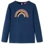 Marineblaues Langarm-T-Shirt für Kinder 128 von vidaXL, Kinder-T-Shirts - Ref: Foro24-14287, Preis: 10,42 €, Rabatt: %