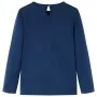 Marineblaues Langarm-T-Shirt für Kinder 128 von vidaXL, Kinder-T-Shirts - Ref: Foro24-14287, Preis: 10,42 €, Rabatt: %