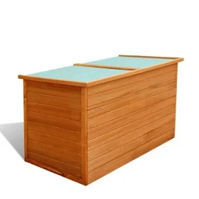 Wooden garden trunk 126x72x72 cm by vidaXL, Outdoor storage boxes - Ref: Foro24-42702, Price: 193,91 €, Discount: %